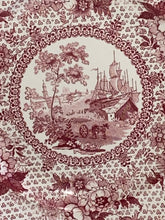 Load image into Gallery viewer, Historical Staffordshire Pink Transfer Plate View of New Orleans Ca. 1825