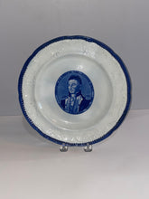 Load image into Gallery viewer, Historical Staffordshire Blue Welcome Lafayette Nations Guest Dinner Plate Ca. 1825