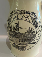 Load image into Gallery viewer, Staffordshire Creamware Liverpool Pitcher World In Planisphere Virtue and Valour Washington