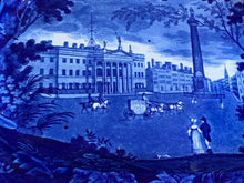 Load image into Gallery viewer, Historical Staffordshire Blue Platter Post Office Dublin