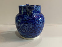 Load image into Gallery viewer, Historical Staffordshire Blue Pitcher Lafayette At Washington’s Tomb by Mayer