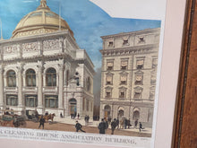 Load image into Gallery viewer, Large Folio Lithograph Print New York Clearing House Association Building