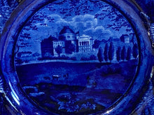 Load image into Gallery viewer, Historical Staffordshire Blue Plate Capital At Washington Ca. 1825