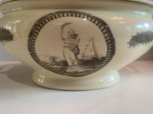 Load image into Gallery viewer, Staffordshsire Creamware Liverpool Soup Tureen Columbia At Washington Memorial Rare