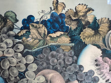 Load image into Gallery viewer, Original Currier & Ives Print Large Folio American Choice Fruits Great Color