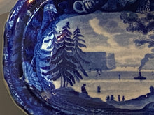 Load image into Gallery viewer, Historical Staffordshire Blue Vegetable Dish Tappenzee From Greensburg