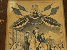 Load image into Gallery viewer, Original N. Currier Print Washington’s Reception By The Ladies Trenton NJ