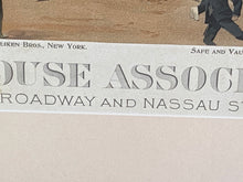 Load image into Gallery viewer, Large Folio Lithograph Print New York Clearing House Association Building