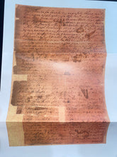 Load image into Gallery viewer, Signed Partial letter of George Washington First President Framed with Currier & Ives Print