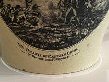 Load image into Gallery viewer, Staffordshire Creamware Liverpool Pitcher Death of Captain Cook By the Natives of OWhyhee