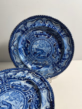 Load image into Gallery viewer, Staffordshire Blue Transfer Plate Quadrupeds River Otter Plate Ca. 1825