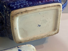 Load image into Gallery viewer, Historical Staffordshire Blue Teapot Lafayette At Franklins Tomb Ca. 1825 Scarce Form