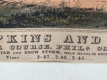 Load image into Gallery viewer, N. Currier & Ives Print Large Daniel D. Tompkins And Blanc Negre Trotter Horse