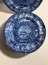 Load image into Gallery viewer, Staffordshire Blue Transfer Plate Quadrupeds River Otter Plate Ca. 1825