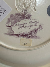 Load image into Gallery viewer, Historical Staffordshire Mulberry Transfer Soup Plate Pittsburgh, Pa