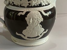 Load image into Gallery viewer, Staffordshire Jasperware Brown Background Washington and Lafayette Seal of United States