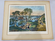 Load image into Gallery viewer, Original Currier & Ives Print Large Folio Staten Island And Narrows New York