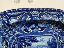 Load image into Gallery viewer, Staffordshire Blue Transfer Small Quadrupeds Platter Horses