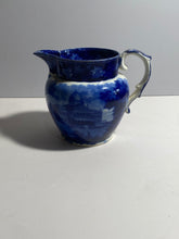 Load image into Gallery viewer, Historical Staffordshire Blue Pitcher Boston State House Scudder’s Museum 1825