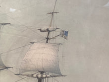 Load image into Gallery viewer, Original N. Currier & Ives Print Clipper Ship Red Jacket Large New/Old 50