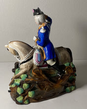 Load image into Gallery viewer, Staffordshire Porcelain Figure Inkwell Of George Washington On Horseback 1830’s