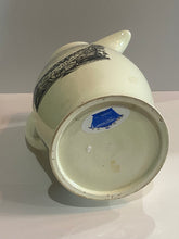 Load image into Gallery viewer, Staffordshire Creamware Liverpool Pitcher Polychrome American Ship Liberty and Independence Washington Poem