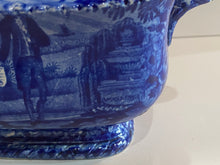 Load image into Gallery viewer, Historical Staffordshire Sugar Bowl Washington With Scroll in Hand at His Own Tomb
