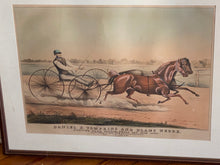 Load image into Gallery viewer, N. Currier & Ives Print Large Daniel D. Tompkins And Blanc Negre Trotter Horse