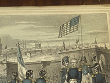 Load image into Gallery viewer, Currier & Ives Type Print Mexicans Evacuating Vera Cruz Surrendering U.S.