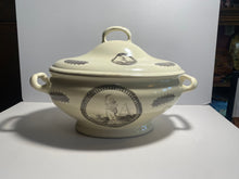 Load image into Gallery viewer, Staffordshire Creamware Liverpool Soup Tureen Washington Memorial and Columbia Ca. 1800