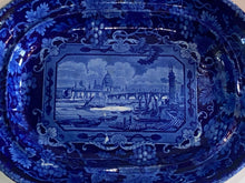 Load image into Gallery viewer, Historical Staffordshire Blue Small Platter London from London View Series