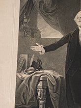 Load image into Gallery viewer, Large Folio 19th Century Engraving Of George Washington President Gilbert Stuart