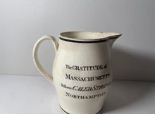 Load image into Gallery viewer, Staffordshire Creamware Liverpool Pitcher General Brooks Govenor Massachusetts