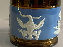 Load image into Gallery viewer, Historical Staffordshire Copper Luster Mug With American Eagle And Shield 1830