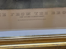 Load image into Gallery viewer, Original Currier & Ives Print Home From The Brook Lucky Fisherman Large Folio
