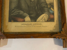 Load image into Gallery viewer, Original Currier Type Print by Kellogg Abraham Lincoln