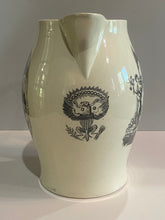 Load image into Gallery viewer, Staffordshire Creamware Liverpool Pitcher Washington Memorial with Chain of States And Peace and Plenty