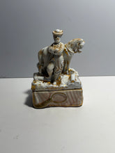 Load image into Gallery viewer, Antique Porcelain Fairing trinket Box Ulysses S. Grant Horse