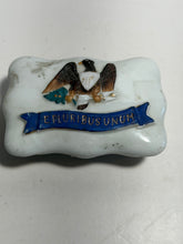Load image into Gallery viewer, Staffordshire Porcelain Seal Of The United States Match Safe Box 19th C
