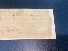Load image into Gallery viewer, Signed Partial letter of George Washington First President Framed with Currier & Ives Print