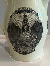 Load image into Gallery viewer, Staffordshire Creamware Liverpool Pitcher Washington in Glory and American Ship