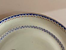 Load image into Gallery viewer, Antique 19th Century Chinese Export Porcelain Plate Seal of United States Qing Dynasty Flag