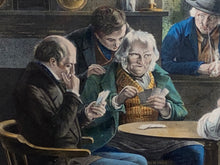 Load image into Gallery viewer, Original N. Currier & Ives Print The Rubber - Put To His Trumps Medium Playing Cards
