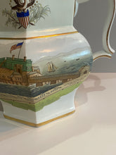 Load image into Gallery viewer, Historical Painted Landing of Lafayette Jersey City Pottery Pitcher