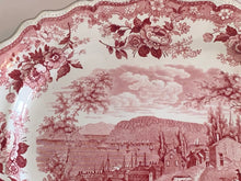 Load image into Gallery viewer, Historical Staffordshire Pink Transfer Platter Newburgh New York By Jackson