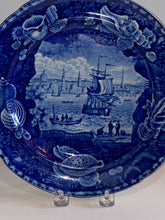 Load image into Gallery viewer, Historical Staffordshire Blue Plate View of Liverpool Ca. 1825