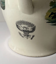 Load image into Gallery viewer, Staffordshire Creamware Liverpool Pitcher Ship America Death Of Wolfe Polychrome