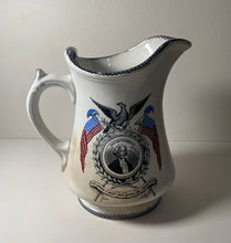 Load image into Gallery viewer, Staffordshire Ironstone Pitcher George Washington Union Be Preserved 1840’s
