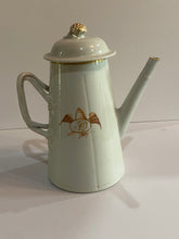 Load image into Gallery viewer, Chinese Export Porcelain Coffee Pot with American Eagle with Monogram