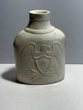 Load image into Gallery viewer, Staffordshire 19th Century Pottery Flask With Eagle Seal Of United States Grapes